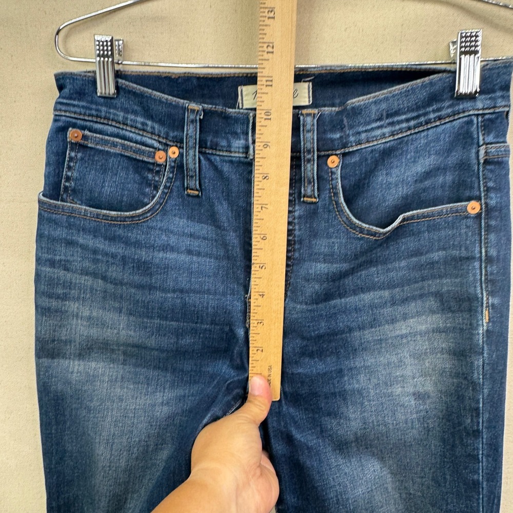 Madewell Cali Demi-Boot Jeans 27P Blue High Rise Petite Cropped Flare - Picture 6 of 9